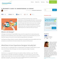 A Beginner’s Guide to Understanding UX Design