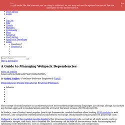 A Guide to Managing Webpack Dependencies