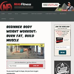 Beginner Body Weight Workout - Build Muscle, Burn Fat