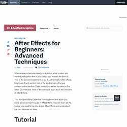 After Effects for Beginners: Advanced Techniques