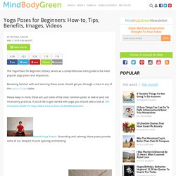 Yoga Poses for Beginners: How-to, Tips, Benefits, Images, Videos