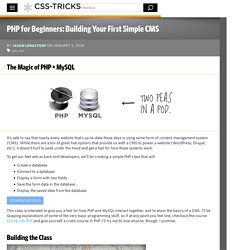 PHP for Beginners: Building Your First Simple CMS