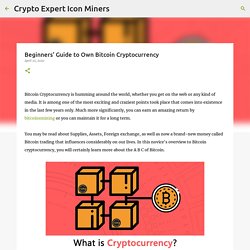Beginners' Guide to Own Bitcoin Cryptocurrency
