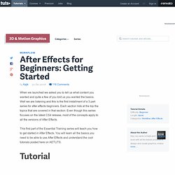 After Effects for Beginners: Getting Started