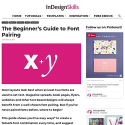 The Beginners Guide to Font Pairing