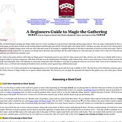 A Beginners Guide to Magic the Gathering