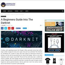 A Beginners Guide Into The Darknet AnonHQ