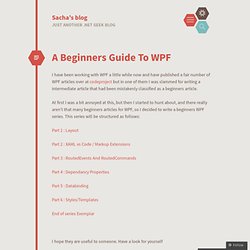 A Beginners Guide To WPF