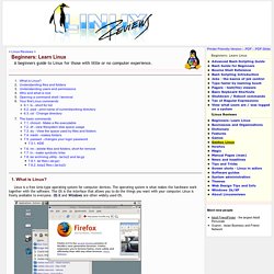 Beginners: Learn Linux