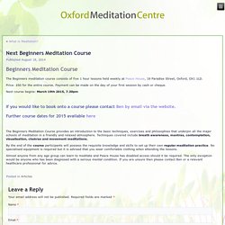 Beginners Meditation Course - Learn to meditate