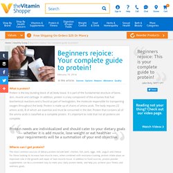 Beginners rejoice: Your complete guide to protein! at vitamin shoppe