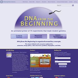 DNA from the Beginning - An animated primer of 75 experiments that made modern genetics.