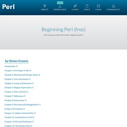 Beginning Perl - perl.org
