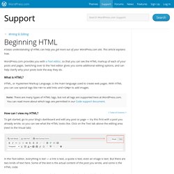 Beginning HTML