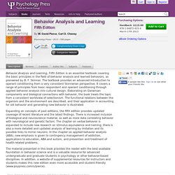 Behavior Analysis and Learning: Fifth Edition (Hardback)