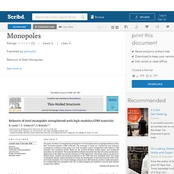 Behavior of Steel Monopoles