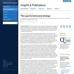 The case for behavioral strategy - McKinsey Quarterly - Strategy