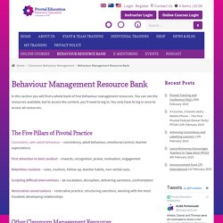Behaviour Management Resources