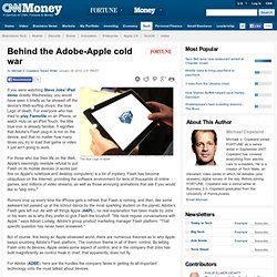 Behind the Adobe-Apple cold war - Fortune Brainstorm Tech