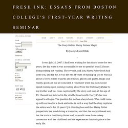 Fresh Ink: Essays From Boston College's First-Year Writing Seminar