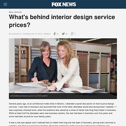 What's behind interior design service prices?