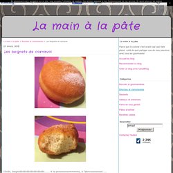 Les beignets de carnaval - La main à la pâte