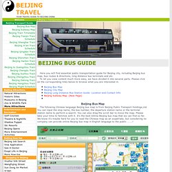 Beijing Bus Map, Online Map of Beijing China