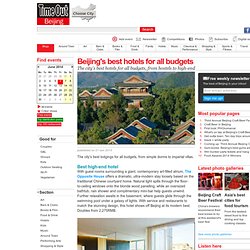 Beijing's best hotels for all budgets - Travel