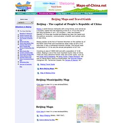 Beijing Maps and Travel Guide, map of beijing