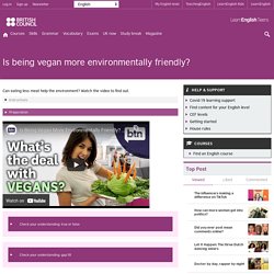 Is being vegan more environmentally friendly?