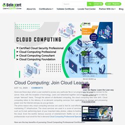 Online Cloud Computing Professional Certification:Join Cloud League - Beingcert