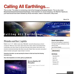 light beings « Calling All Earthlings…