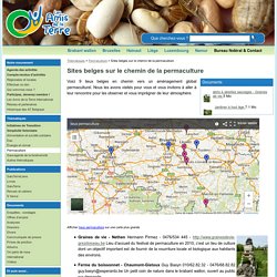 Sites belges sur le chemin de la permaculture - rubrique