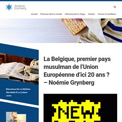 La Belgique, premier pays musulman de l'Union Européenne d'ici 20 ans ? - Noémie Grynberg