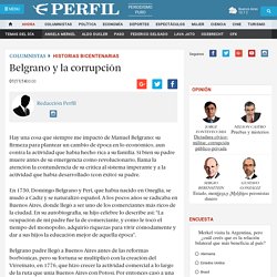 Belgrano y la corrupción