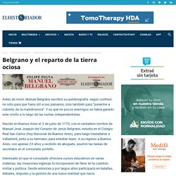 Belgrano y el reparto de la tierra ociosa