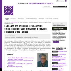 La France des Belhoumi : les parcours singuliers d'enfants d'immigrés à travers l'histoire d'une famille