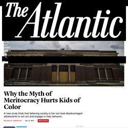 Study: Poor Kids Who Believe in Meritocracy Suffer - The Atlantic