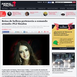 Reina de belleza pertenecía a comando armado: PGJ Sinaloa