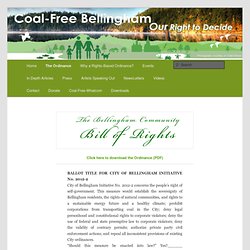Bellingham Community Bill of Rights