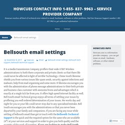 Bellsouth email settings