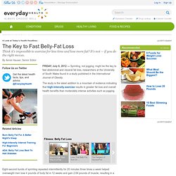 The Key to Fast Belly-Fat Loss - Fitness