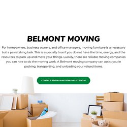 Belmont Moving - RBR Moving