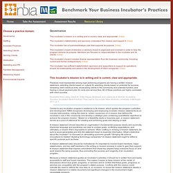 Benchmark Your Business Incubator's Practices