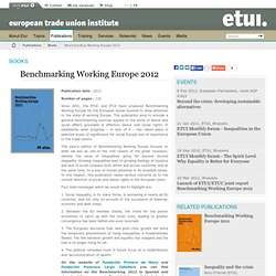 Benchmarking Working Europe 2012 / Books / Publications / Home