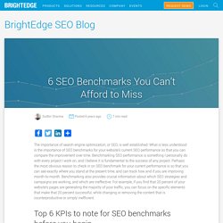 6 SEO Benchmarks You Can’t Afford to Miss