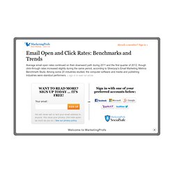 Email Open and Click Rates: Benchmarks and Trends