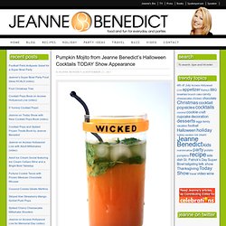 Pumpkin Mojito from Jeanne Benedict’s Halloween Cocktail TODAY Show Appearance