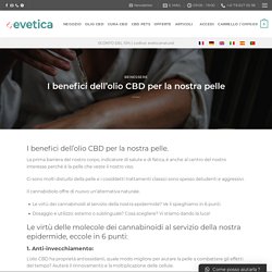 I benefici dell'olio CBD per la nostra pelle - evetica