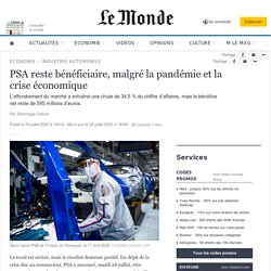 PSA reste bénéficiaire, malgré la pandémie et la crise économique